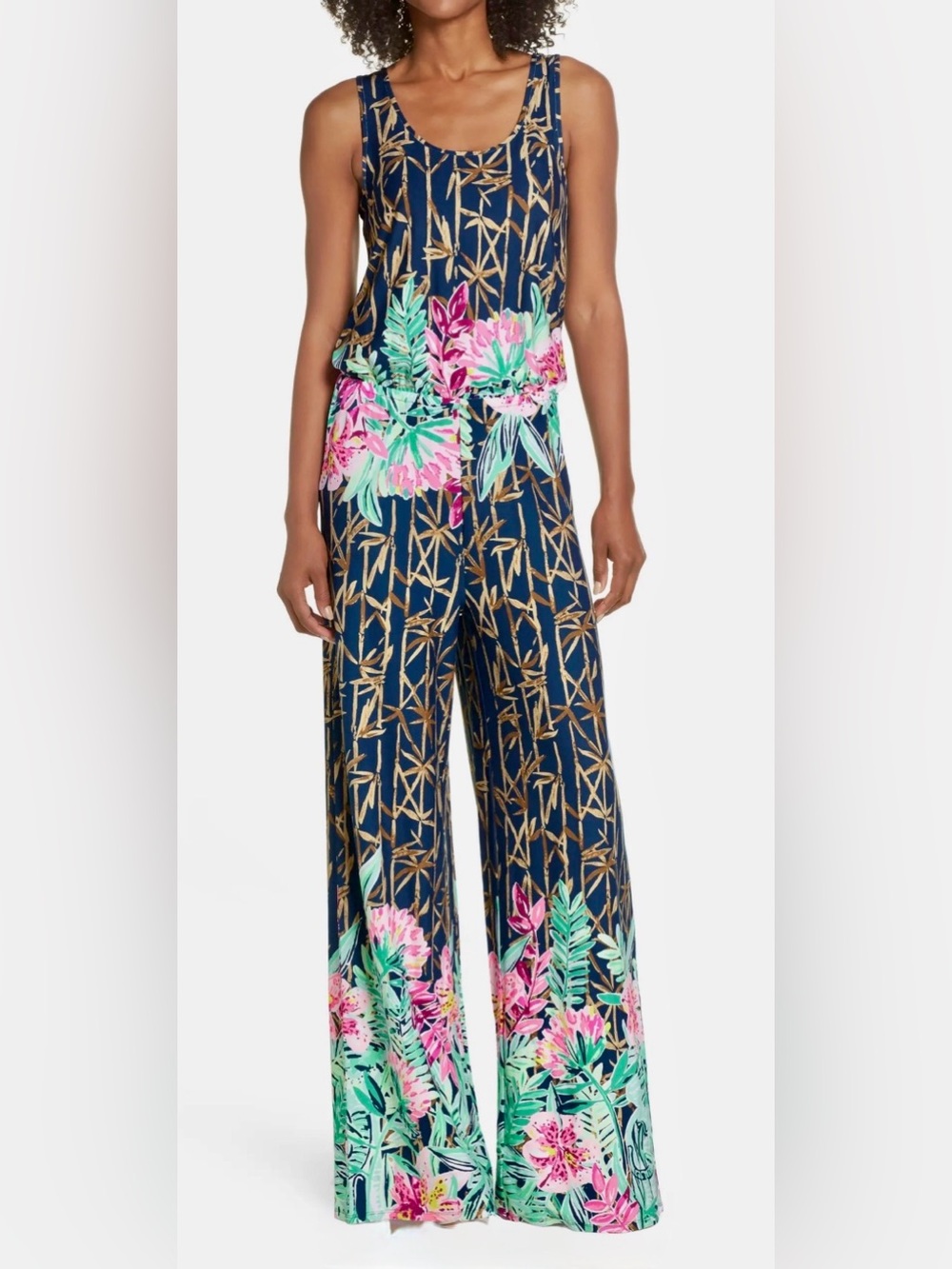 Lilly Pulitzer Women’s Kori Wide Leg Jumpsuit Size XS Sku#192